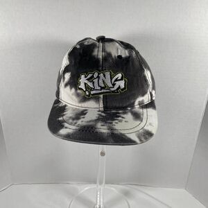 Prime Threads King Graffiti Snapback Hat Youth Black White Adjustable Cap